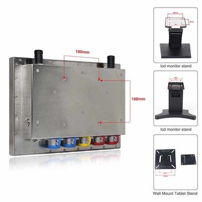PC 12&quot; do painel do tampão IP69K de NTSC P luz do dia para o produto químico de alimento industrial