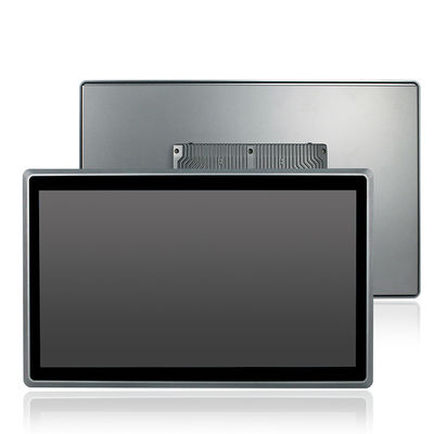 Núcleo capacitivo impermeável VESA do quadrilátero da polegada J1900 do PC 24 do toque de IP65 AiO
