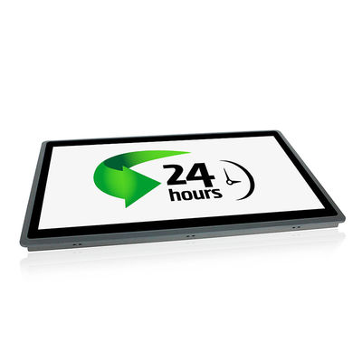 Núcleo capacitivo impermeável VESA do quadrilátero da polegada J1900 do PC 24 do toque de IP65 AiO