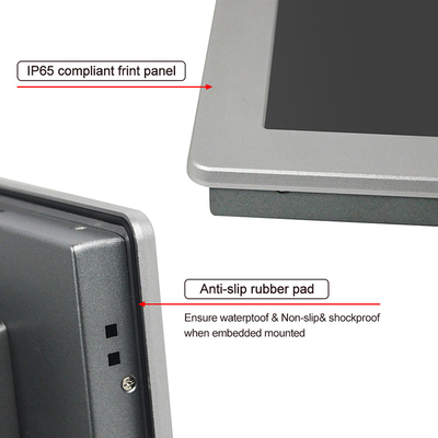 Polegada encaixada Fanless 1500nits do PC TPM2.0 15,6 do painel de HMI para o sistema de controlo
