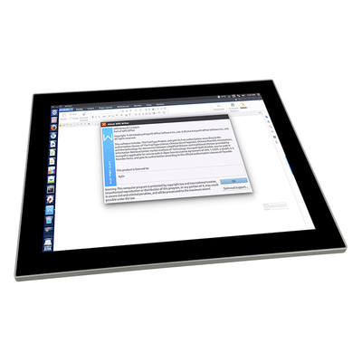 PC industrial todo do painel de toque do núcleo J1900 2.0GHz do quadrilátero em um Ip65 Fanless