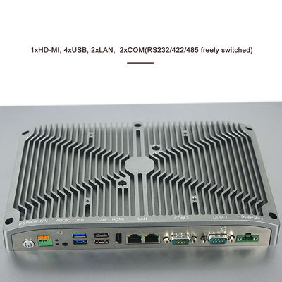 PC encaixado Fanless 21,5&quot; do tela táctil Resistive computadores do painel do diodo emissor de luz I7 de FHD