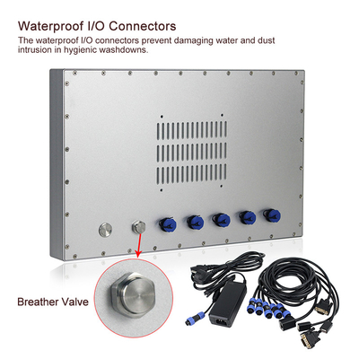 Polegadas Fanless impermeável industrial do PC IP66 IP69k do painel de toque do núcleo I3 I5 do estremecimento 15,6
