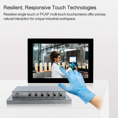 Qualidade PC do painel de COM Windows do LAN USB, computador impermeável do painel de toque de 12 cabos da polegada fábrica
