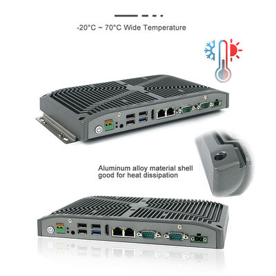 Qualidade RS232 RS422 RS485 Mini Pc áspero 15W Intel Celeron para pagar o quiosque fábrica