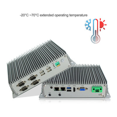 Qualidade O PC encaixado industrial Fanless da caixa personalizou o núcleo do quadrilátero J1900 fábrica